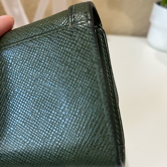 MCM ARMY GREEN COLORED TRIFOLD WALLET - Picture 8 of 13